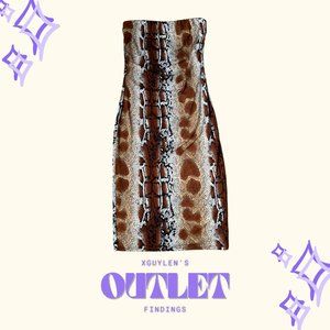 Giraffe Print Tight Dress